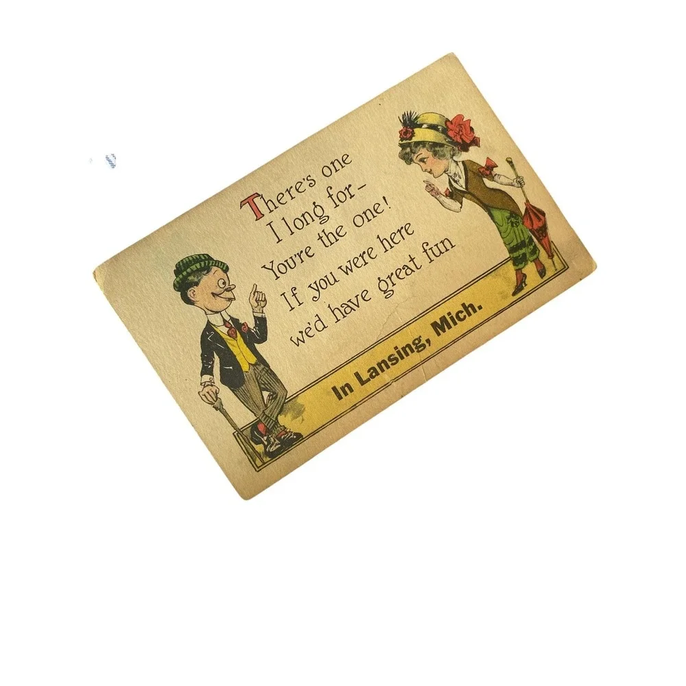 Antique humorous postcards